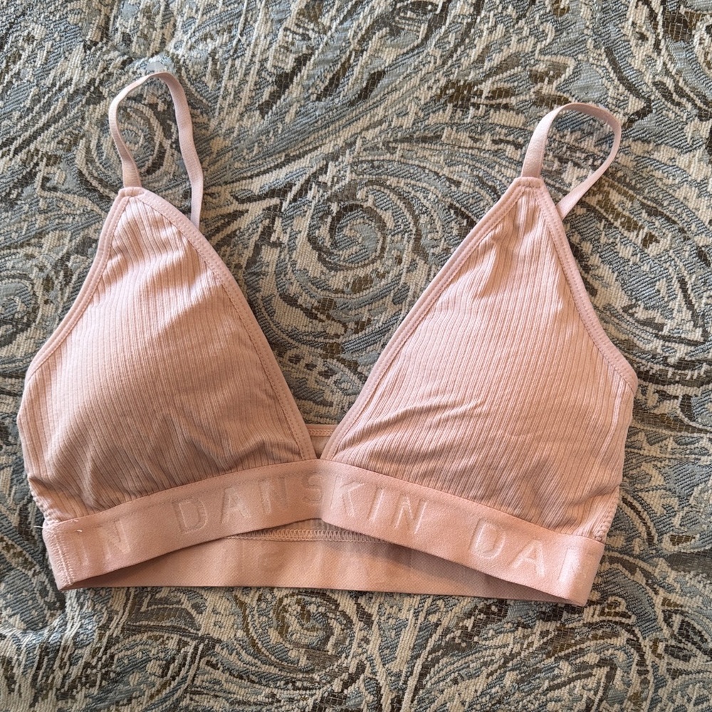 Danskin Women's Light Pink Ribbed Bralette New w/o tags